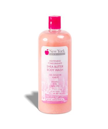 New York Fair & Lovely Skin Brightening Body Wash | 1000ml / 33.8 Fl oz | Exfoliating Shower Gel | Face & Body Cleanser | Skin Brightening Shower GelFor Mand And Women | with Shea Butter and Apricot