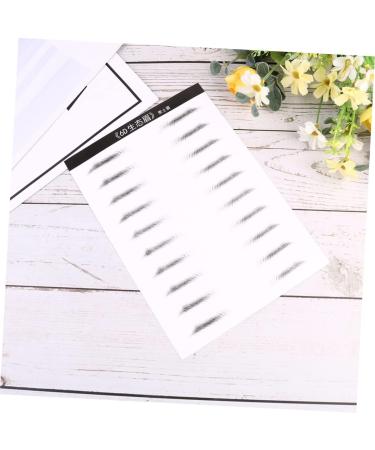 Ipetboom 6 Sheets Pairs Eyebrow Transfer Eyebrow Makeup Tools Simulation Eyebrow Sticker Disposable 6d - Buy Online on GoSupps.com