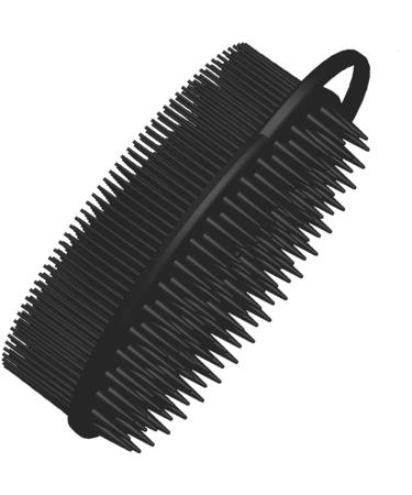 Avilana Exfoliating Silicone Body Scrubber Easy to Clean 2 in 1 Bath and Shampoo Brush Scalp Massager Lathers Well Long Lasting And More Hygienic Than Traditional Loofah (Black Scalp Massager) - Buy Online on GoSupps.com