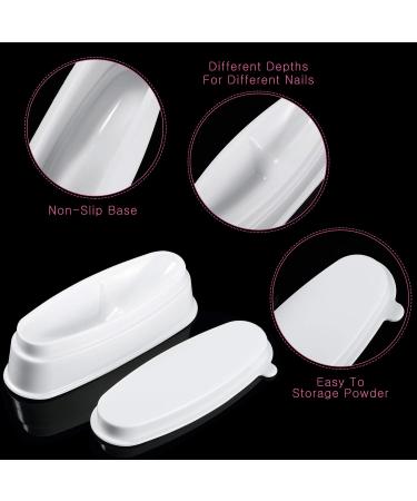 Dip Powder Nail Set with Tray, Brush, File & Buffer - 6 Pieces for DIY Nail Decoration - Buy Online on GoSupps.com