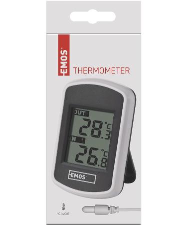 Buy EMOS Wired Digital Outdoor & Indoor Thermometer with Cable Sensor - Battery Operated | International Shipping Available - Buy Online on GoSupps.com