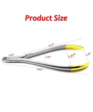 MEDSPO Professional Dental Pliers - Orthodontic Braces Wire Bending Loop Forming Pliers, Bracket Remover, Band Arch Wire Cutters - Hard Wire Cutter Lingual TC Long Handle for Braces - Buy Online on GoSupps.com
