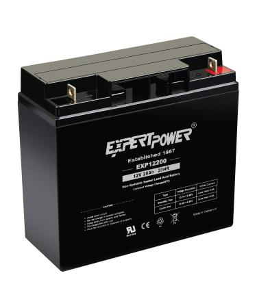 ExpertPower 12 Volt 20 Ah EXP12200 Rechargeable SLA Battery 12V 20AH