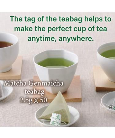 Matcha Genmaicha Green Tea Loose leaf/Teabags from Japan | Japanese Tea KIMIKURA (2.5gx50Teabags) - Buy Online on GoSupps.com