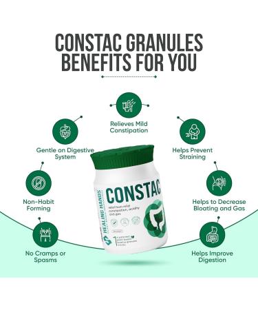 Healing Hands Constac for Relief in Mild Constipation - Mild Safe Clinically Proven Ayurvedic Granules 100g - Buy Online on GoSupps.com