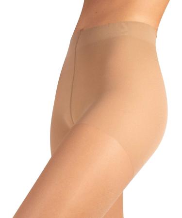 Calzitaly Women's Medical Support Tights | 10-14 mmHg Graduated Compression Pantyhose | 140 Den | Black Skin | Made in Italy - Buy Online on GoSupps.com