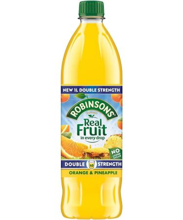 Robinsons Orange & Pineapple Real Fruit Squash 1L - Refreshing Drink - Buy Online on GoSupps.com