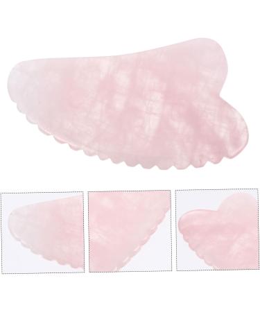 Healeved Scratching Board - Anti-Aging Gua Sha Plate & Crystal Scraping Tool for Face - Pink Jade Massage Board for Skin Care - Buy Online on GoSupps.com