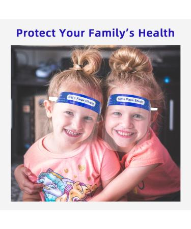 aaGlow 10 PCS Kids Face Shield - Safety Protective Anti-fog Visor for Boys & Girls with Comfort Sponge - Buy Online on GoSupps.com