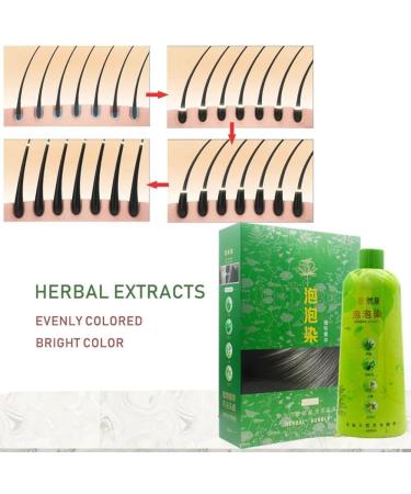 WOBBLO Brimnes Shampoo Brimies Shampoo Black Hair Dye Shampoo Edgeless Herbal Shampoo Herbal Bubble Hair Dye Shampoo Fast Shampoo for - Buy Online on GoSupps.com
