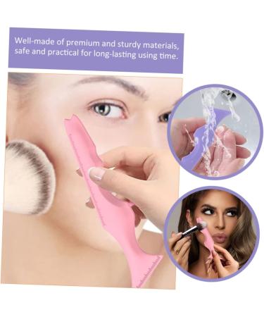 Healeved 4 Pcs Silicone Beauty Ruler Winged Eyeliner Stamp Eyeliner Micro Eyelash Mascara Lash Guard Comb 15X4.15CMx2pcs Assorted Colorx2pcs - Buy Online on GoSupps.com