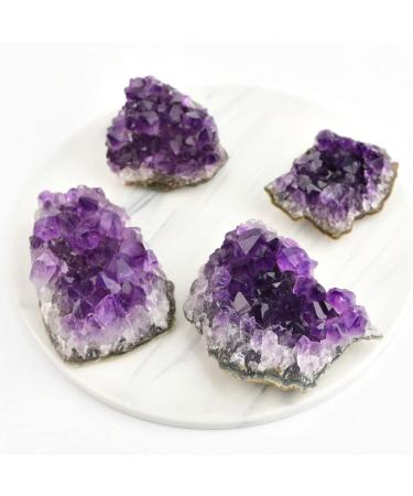 Room Decoration Amethyst Crystals Natural Amethyst Purple Quartz Specimen Home Decor (Size : 1 Piece) (Size : 1 Piece)