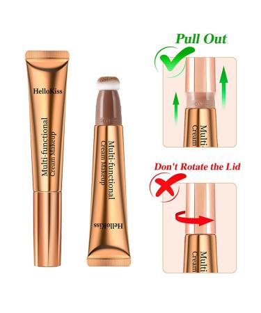 Contour Beauty Wand - Long Lasting Gel Cream Bronzer Stick | Easy Blend Natural Matte Finish Cruelty-Free Makeup - Buy Online on GoSupps.com
