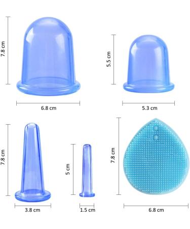 Silicone Cupping Set - 7 PCs Anti-Aging Massage Device for Body & Face | Cupping Glasses & Facial Cleaning Brush Included - Buy Online on GoSupps.com