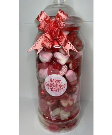 Galentines Day Filled Pick N Mix Sweet Victorian Jar Gift Personalised Present 970ml - Buy Online on GoSupps.com