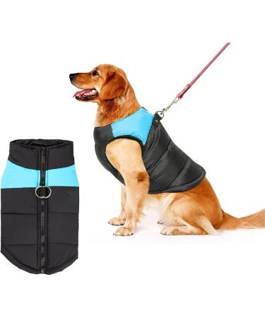 Shinmax Waterproof Winter Dog Coat - Warm Padded Jacket for Small Medium Large Dogs - XX-Large Blue - Ultimate Protection & Comfort - Buy Online on GoSupps.com