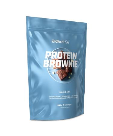 BioTechUSA Protein Brownie Protein Brownie Base Powder with Collagen and Whey Protein with Sweetener 600 g Chocolate