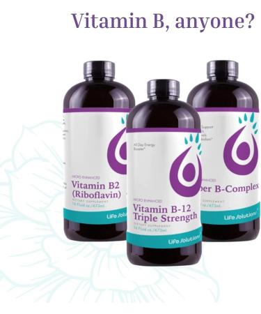 Life Solutions Liquid Super B Complex -32oz Naturally Increase Your Body's Levels of Energy - Buy Online on GoSupps.com