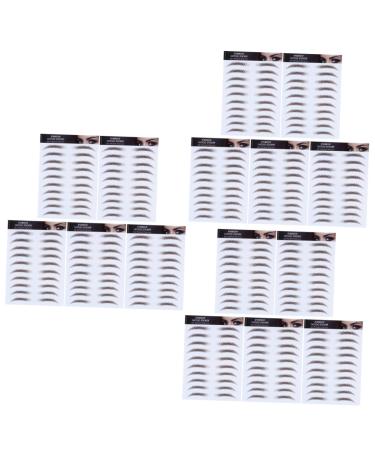 NOLITOY 15 Pcs Eyebrow Stickers Natural Eyebrow Sticker Eyebrow Transfer Stickers Cosmetic Make up 6d