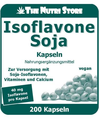 Isoflavones Soya 40 mg Vegan Capsules - 200 pcs | Natural Source of Soya Isoflavones Vitamins & Calcium | Best for Health & Wellness - Buy Online on GoSupps.com