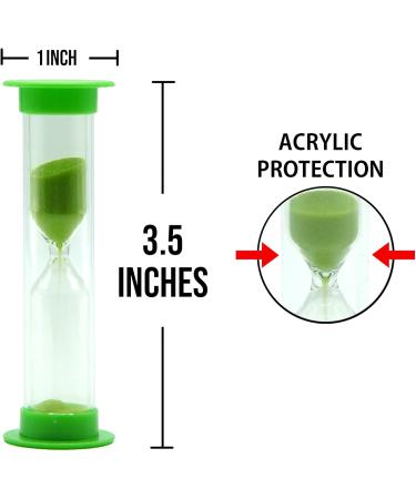 TeacherFav Sandglass for Kids - Set of 4 Colorful Hourglass Clocks (1 2 3 5 Minutes) - Perfect for Classroom Home & Kids Room Decor - Buy Online on GoSupps.com