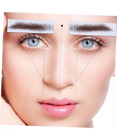 Mipcase 4pcs Eyebrow Stickers Blush Makeup Eyebrow Transfers Stickers Imitation Eyebrow 6d Stencil Bionic 1 count (Pack of 1) Brown - Buy Online on GoSupps.com