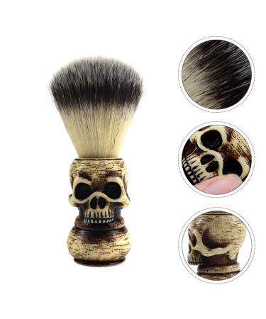 Frcolor Dachshaar Razor Brush - Skull Pattern Bartschneider & Cleaning Brush | Premium Shaving Accessories - Buy Online on GoSupps.com