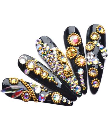 Nail Art Set DIY Nails Rhinestones Nail Art Cosmetics Clothes Design Jewels Diamond Accessories Style4 - Buy Online on GoSupps.com