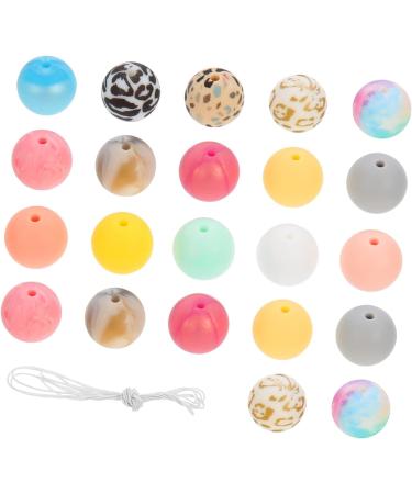 EXCEART Silicone Beads Bulk Set for Jewelry Making - Round Teething Beads for Baby Bracelets and Nursing Necklaces - Wreath Design - 1.5x1.5x1.5CM - 3 Sets - Buy Online on GoSupps.com
