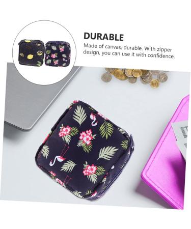 HEALLILY 32 Pcs Sanitary Napkin Storage Bag - Cute Coin Purse for Women - Period Pad Holder - Navy - 13x13x2.8cm - Buy Online on GoSupps.com