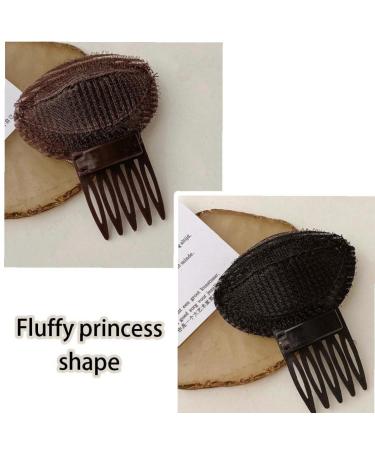 Buy Invisible Fluffy Hair Cushion Sponge Clips - 2-Piece Black Set for Princess Style | Women's Hair Jewelry - Buy Online on GoSupps.com