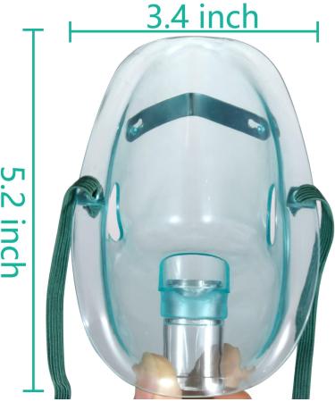 XL Standard Oxygen Mask with Adjustable Strap - 3 Pack | 6.6' Tubing Included - Buy Online on GoSupps.com