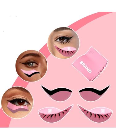 Eyeliner Stamp Silicone Tool for Lower Lash Eyeliner Stamp - Silicone Eye Makeup Tool Lower Lashes for Makeup Beginner Girls Pink - Buy Online on GoSupps.com