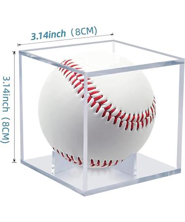 4 Pack Baseball Display Case - UV Protected Acrylic Boxes for Memorabilia Showcase and Autograph Ball Protector - Buy Online on GoSupps.com