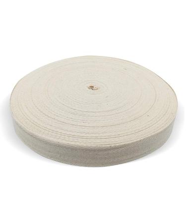 Natural Cotton Twill Tape 55 Yards 1 Inch Bunting Bias Tape Herringbone Webbing Tape Roll for Apron Sewing Dressmaking Craft (Natural White) Natural white 1inch - Buy Online on GoSupps.com