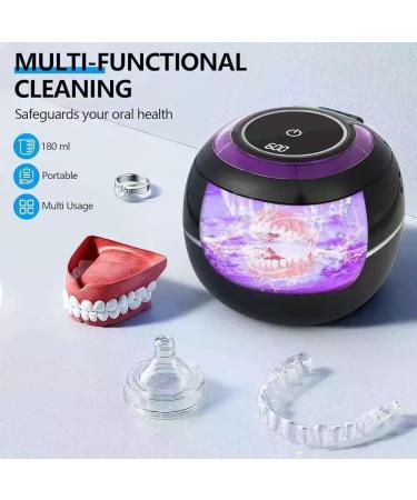 Denture Cleaner with Ultrasonic & Light Care Technology Automatic Retainer and Aligner Cleaning Case for Deep Cleaning Works on Dentures Invisalign Night Guards Mouthguards white - Buy Online on GoSupps.com