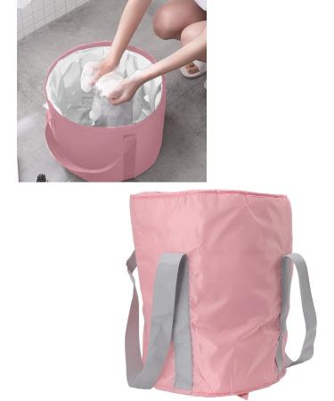 Collapsible Foot Bath Basin Double Layer Foot Bath Basin with Storage Bag Portable Travel Collapsible Foot Basin Folding Foot Bath Tub for Outdoor(pink) - Buy Online on GoSupps.com