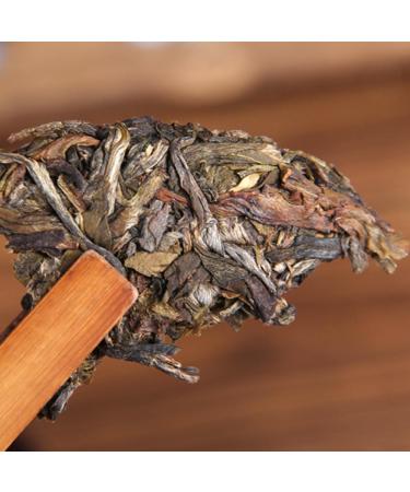 HQZM Jingmai Old Tree Puerh Tea Raw Tea 100g*2 Yunnan Small Tea Cake With Orchid Fragrance From Famous Mountain - Buy Online on GoSupps.com