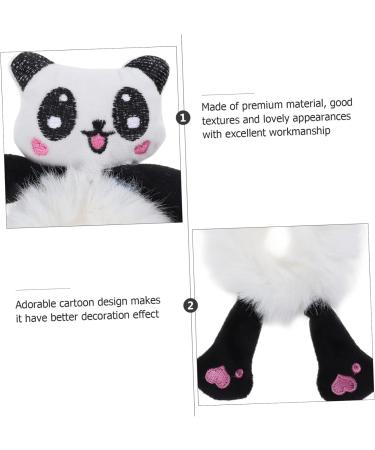 minkissy Giant Panda Head Rope Elastic Hair Band Hair Rubber Hair Elastics Scrunchies Tie Black Tiara Animal Decor Hair Decor Black Trim Black Hair Bands Hair Spray Cute Fabric Miss - Buy Online on GoSupps.com