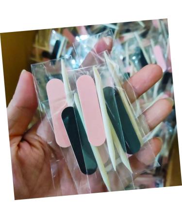 Beavorty 100 Sets Manicure Tools Set Wooden Nail Pick Nail Art Files Buffering Files Manicure Stick Manicure File Wood Nail Sticks Rough Mini Nail Files and Orange Sticks Care Shaping File - Buy Online on GoSupps.com