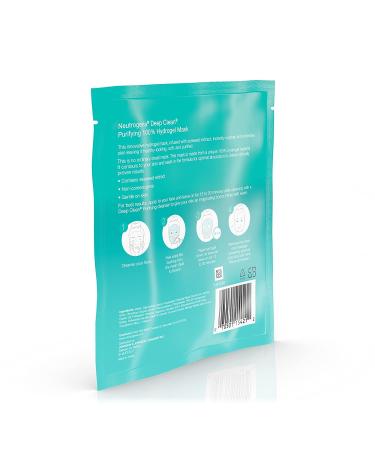 Neutrogena Deep Clean Purify Hydrogel Mask 1oz (12 Pack) - Hydrating Face Mask - Buy Online on GoSupps.com