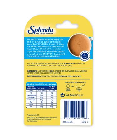Buy Splenda Sweet Minis 500 Tablets | Sugar-Free Sweetener | International Shipping Available - Buy Online on GoSupps.com