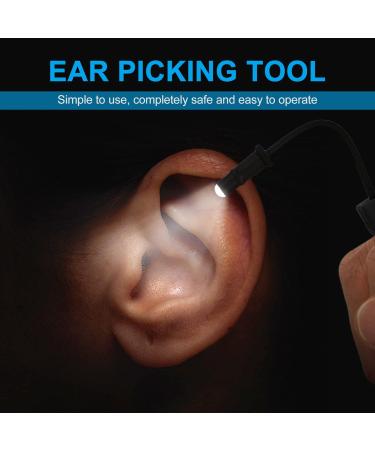 Healifty Pick Light Three - Rechargeable Ear Wax Removal Tool | Deep Ear Cleaning Light | 5X4.5cm Black - Buy Online on GoSupps.com