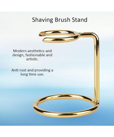 Premium Gold Shaving Brush Holder Stand - Durable Steel Tool for Perfect Shaving Experience - Buy Online on GoSupps.com