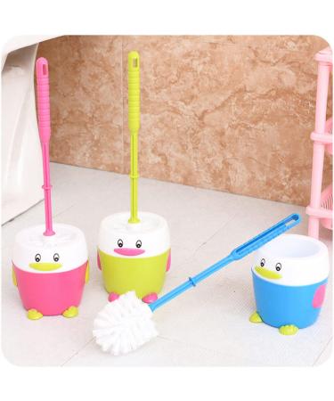Solustre set bathroom cleaning tools bathroom cleaning tool toilet brush in penguinform soft bristle toilet brush and holder compact toilet brush
