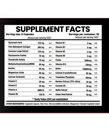 Ambition Exclusive Wear Evernatura Biotin Complex with Collagen Keratin & Hyaluronic Acid 120 Veggie Capsules 25 000 Beauty Complex for Hair Skin & Nail Health (1) - Buy Online on GoSupps.com