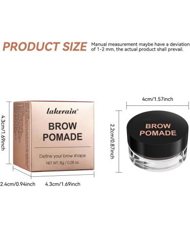 Uqezagpa Eyebrow pomade - Highly pigmented eyebrow cream to create a natural-looking eyebrow - Natural makeup for all skin types - Buy Online on GoSupps.com