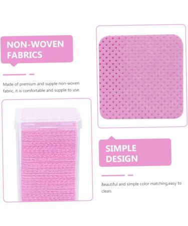 Housoutil 4boxes Eyelash Glue Cleaning Lash Extension Cleaner Eyelash Cleaner Nail Wipes Glue Bottle Wiper Cleaning Rags Glue Clean Wipe Non-Woven Fabric Anti-Clogging Extension Glue Pink - Buy Online on GoSupps.com