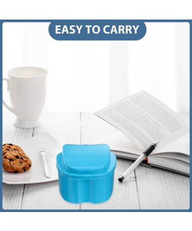 SUPVOX Denture Box - Blue Denture Teeth Storage Case with Net for Secure & Hygienic Storage | International Shipping Available - Buy Online on GoSupps.com
