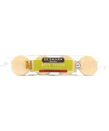 SESMARK Brown Rice Thins 3.5 OZ - Gluten-Free Healthy Snack Option - Buy Online on GoSupps.com